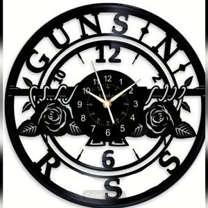 NEW Guns N' Roses GNR Vinyl Record Album Carved Wall Clock Axel Slash‎